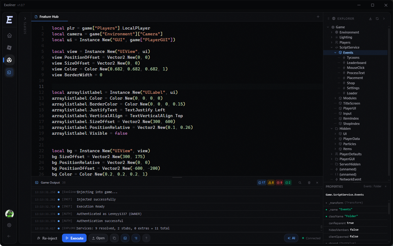 SaveInstance saving the full Polytoria game state to a file